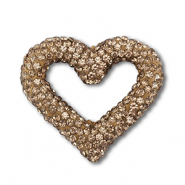 Kralen bohemian heart Taupe brown