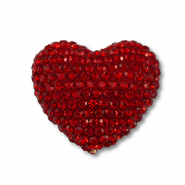 Kralen bohemian heart Red