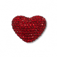 Kralen bohemian heart Red