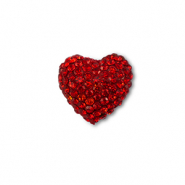 Kralen bohemian heart Red