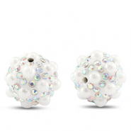 Kralen bohemian round White