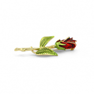 Broches rose Red-green-gold
