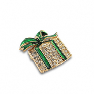 Broches christmas gift Gold-green