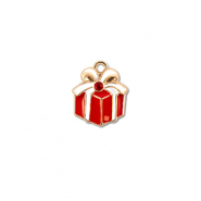 Metaal bedels zirkonia gift Goud-rood-wit