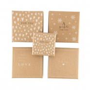 (Cadeau) doosjes voor sieraden mix Brown
