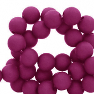 8 mm kralen van acryl Berry wine red