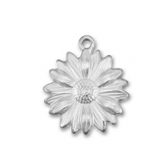 Bedels van Stainless steel Roestvrij staal (RVS) flower Silver