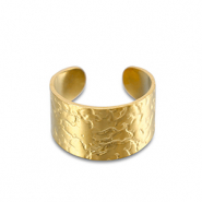 Ringen van Stainless steel Roestvrij staal (RVS) Gold