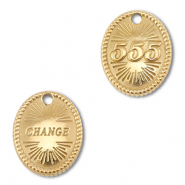 BY31&reg; Bedel van Stainless steel Roestvrijstaal (RVS) angelnumbers 555 / change Gold