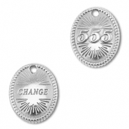BY31&reg; Bedel van Stainless steel Roestvrijstaal (RVS) angelnumbers 555 / change Silver