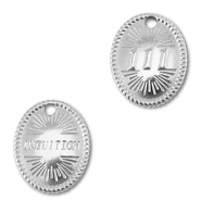 BY31&reg; Bedel van Stainless steel Roestvrijstaal (RVS) angelnumbers 111 / intuition Silver