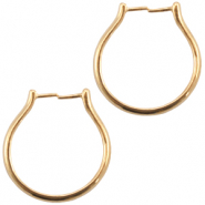 DQ metalen ring Goud (nikkelvrij)