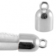 Eindkapje met oog DQ metaal Antiek zilver (nikkelvrij)