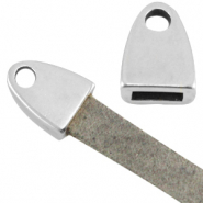 DQ metaal eindkap met oog Antiek zilver (nikkelvrij)