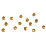 DQ metalen knijpkraal 2mm Antiek brons (nikkelvrij)