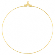 Metaal onderdelen DQ creolen oorring hangers 60mm Goud (nikkelvrij)