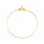 Metaal onderdelen DQ creolen oorring hangers 40mm Goud (nikkelvrij)