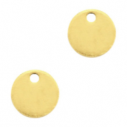 Metaal bedels DQ 8mm Goud (nikkelvrij)