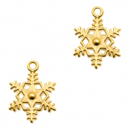 Metaal bedels DQ snowflake Goud (nikkelvrij)
