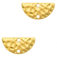 Metaal bedels DQ tussenstuk halve cirkel Goud (nikkelvrij)