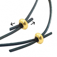 Bead stopper DQ metaal 7x3mm Goud (nikkelvrij)