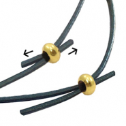 Bead stopper DQ metaal 6x3mm Goud (nikkelvrij)