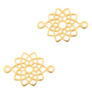 Metaal bedels DQ tussenstuk mandala Goud (nikkelvrij)