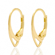 Metaal onderdelen DQ sluitbare oorhangers Goud (nikkelvrij)