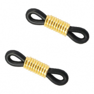 Brillen koord eindje Black-gold