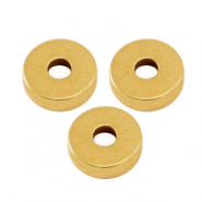Metaal kralen DQ disc rondellen 6x2mm Antiek brons (nikkelvrij)