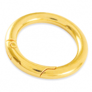 Metaal onderdelen DQ sleutelhanger ring 35mm Goud (nikkelvrij)