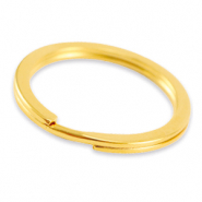 Metaal onderdelen DQ sleutelhanger ring 30mm Goud (nikkelvrij)