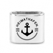 Metaal schuivers DQ anchor Mix & Match Antiek zilver (nikkelvrij)