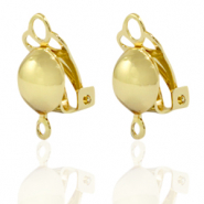 Metaal onderdelen DQ clip oorbellen Goud (nikkelvrij)