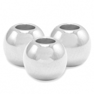 Metaal kralen DQ 4mm Antiek zilver (nikkelvrij)