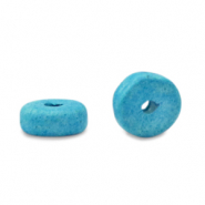 Grieks keramiek DQ 6mm disc Aquamarine blue
