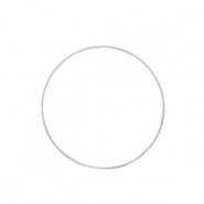 Metaal onderdelen DQ dichte ring 20mm Antiek zilver (nikkelvrij)