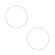 Metaal onderdelen DQ dichte ring 10mm Antiek zilver (nikkelvrij)