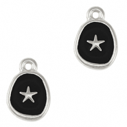Metaal bedels DQ starfish Antiek zilver-black (nikkelvrij)