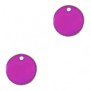 Metaal bedels DQ 10mm Goud-purple (nikkelvrij)
