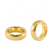 Metaal onderdelen DQ ring 8mm Goud (nikkelvrij)