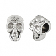 Metaal kralen DQ skull Antiek zilver (nikkelvrij)