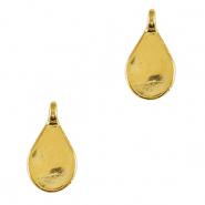 Metaal bedels DQ drop Goud (nikkelvrij)