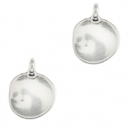 Metaal bedels DQ irregular 12mm Antiek zilver (nikkelvrij)