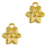 Metaal bedels DQ flower Goud (nikkelvrij)