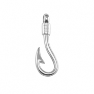 Metaal onderdelen DQ lock fishing hook Antiek zilver (nikkelvrij)