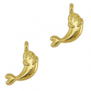 Metaal bedels DQ seal Goud (nikkelvrij)