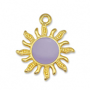 Metaal bedels DQ sun Lilac-Goud (nikkelvrij)