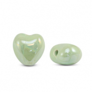 Grieks keramiek DQ heart Light green
