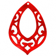 Hangers van Resin barok druppel Chilli red